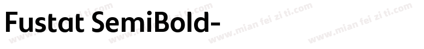 Fustat SemiBold字体转换
